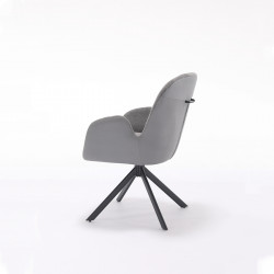 Clara Swivel Dining Chair Grey